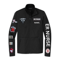 ER NURSE CUSTOM JACKET WITH PATCHERS AND NAME